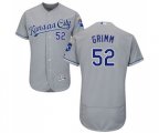 Kansas City Royals #52 Justin Grimm Grey Road Flex Base Authentic Collection Baseball Jersey