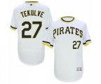 Pittsburgh Pirates #27 Kent Tekulve White Flexbase Authentic Collection Cooperstown Baseball Jersey