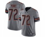 Chicago Bears #72 William Perry Limited Silver Inverted Legend Football Jersey