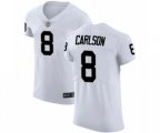 Oakland Raiders #8 Daniel Carlson White Vapor Untouchable Elite Player Football Jersey