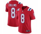 New England Patriots #8 Jamie Collins Red Alternate Vapor Untouchable Limited Player Football Jersey