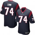 Houston Texans #74 Kendall Lamm Game Navy Blue Team Color NFL Jersey