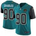 Jacksonville Jaguars #90 Stefan Charles Teal Green Team Color Vapor Untouchable Limited Player NFL Jersey