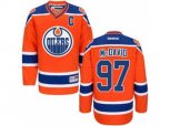 Edmonton Oilers #97 Connor McDavid Authentic Orange Third C Patch NHL Jersey