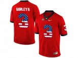 2016 US Flag Fashion-Men's Georgia Bulldogs Todd Gurley II #3 College Football Limited Jerseys - Red
