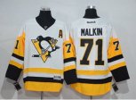 Pittsburgh Penguins #71 Evgeni Malkin White New Away Stitched NHL Jersey