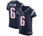 New England Patriots #6 Ryan Allen Navy Blue Team Color Vapor Untouchable Elite Player Football Jersey