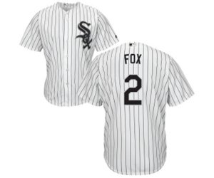 Chicago White Sox #2 Nellie Fox White Home Flex Base Authentic Collection Baseball Jersey