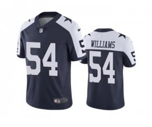 Dallas Cowboys #54 Sam Williams White Navy Vapor Limited Stitched Jersey