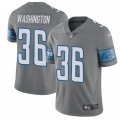 Detroit Lions #36 Dwayne Washington Limited Steel Rush Vapor Untouchable NFL Jersey