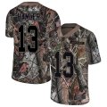 Denver Broncos #13 KJ Hamler Camo Stitched Limited Rush Realtree Jersey