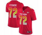 Kansas City Chiefs #72 Eric Fisher Limited Red AFC 2019 Pro Bowl Football Jersey