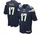 Los Angeles Chargers #17 Philip Rivers Game Navy Blue Team Color Football Jersey
