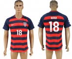 USA 18 WOOD 2017 CONCACAF Gold Cup Away Thailand Soccer Jersey