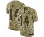 Houston Texans #14 DeAndre Carter Limited Camo 2018 Salute to Service Football Jersey