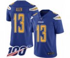 Los Angeles Chargers #13 Keenan Allen Limited Electric Blue Rush Vapor Untouchable 100th Season Football Jersey