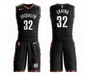 Brooklyn Nets #32 Julius Erving Swingman Black Basketball Suit Jersey - City Edition