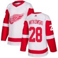 Detroit Red Wings #28 Luke Witkowski Authentic White Away NHL Jersey