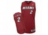 Miami Heat #2 Wayne Ellington Authentic Red Alternate NBA Jersey