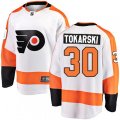 Philadelphia Flyers #30 Dustin Tokarski Fanatics Branded White Away Breakaway NHL Jersey
