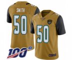 Jacksonville Jaguars #50 Telvin Smith Limited Gold Rush Vapor Untouchable 100th Season Football Jersey