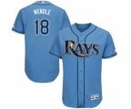 Tampa Bay Rays #18 Joey Wendle Columbia Alternate Flex Base Authentic Collection Baseball Jersey