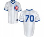 Chicago Cubs #70 Joe Maddon Authentic White 1988 Turn Back The Clock Cool Base Baseball Jersey