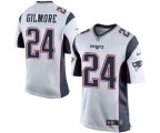 New England Patriots #24 Stephon Gilmore Game White Football Jersey