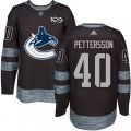 Vancouver Canucks #40 Elias Pettersson Black 1917-2017 100th Anniversary Stitched NHL Jersey