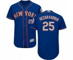 New York Mets #25 Adeiny Hechavarria Royal Gray Alternate Flex Base Authentic Collection Baseball Jersey