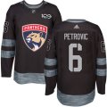 Florida Panthers #6 Alex Petrovic Premier Black 1917-2017 100th Anniversary NHL Jersey