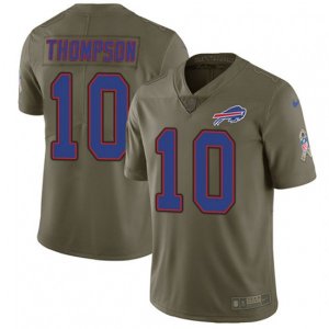 Buffalo Bills #10 Deonte Thompson Limited Olive 2017 Salute to Service NFL Jersey
