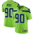 Seattle Seahawks #90 Jarran Reed Limited Green Rush Vapor Untouchable NFL Jersey