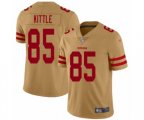 San Francisco 49ers #85 George Kittle Limited Gold Inverted Legend Football Jersey