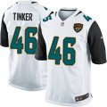 Jacksonville Jaguars #46 Carson Tinker Game White NFL Jersey