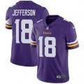 Minnesota Vikings #18 Justin Jefferson Purple Team Color Stitched NFL Vapor Untouchable Limited Jersey