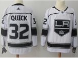 Los Angeles Kings #32 Jonathan Quick White Road Authentic Stitched NHL Jersey