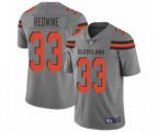 Cleveland Browns #33 Sheldrick Redwine Limited Gray Inverted Legend Football Jersey