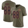 Chicago Bears #88 Dion Sims Limited Olive 2017 Salute to Service NFL Jersey