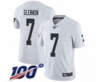 Oakland Raiders #7 Mike Glennon White Vapor Untouchable Limited Player 100th Season Football Jersey