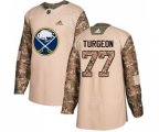 Adidas Buffalo Sabres #77 Pierre Turgeon Authentic Camo Veterans Day Practice NHL Jersey