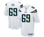 Los Angeles Chargers #69 Sam Tevi Game White Football Jersey