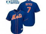 New York Mets #7 Jose Reyes Replica Royal Blue Alternate Home Cool Base MLB Jersey