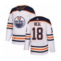 Edmonton Oilers #18 James Neal Authentic White Away Hockey Jersey