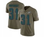 Philadelphia Eagles #31 Wilbert Montgomery Limited Olive 2017 Salute to Service Football Jersey