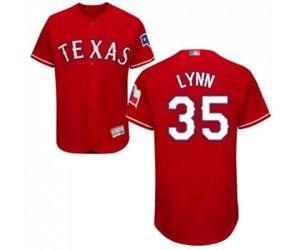 Texas Rangers #35 Lance Lynn Red Alternate Flex Base Authentic Collection Baseball Jersey