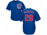 Chicago Cubs #28 Kyle Hendricks Replica Royal Blue Alternate Cool Base MLB Jersey