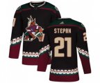 Arizona Coyotes #21 Derek Stepan Premier Black Alternate Hockey Jersey
