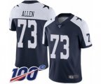 Dallas Cowboys #73 Larry Allen Navy Blue Throwback Alternate Vapor Untouchable Limited Player 100th Season Football Jersey