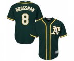 Oakland Athletics #8 Robbie Grossman Replica Green Alternate 1 Cool Base Baseball Jersey